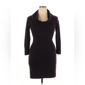 Connected Apparel 3/4 Sleeve Cowl Neck Sweater Dress Size M